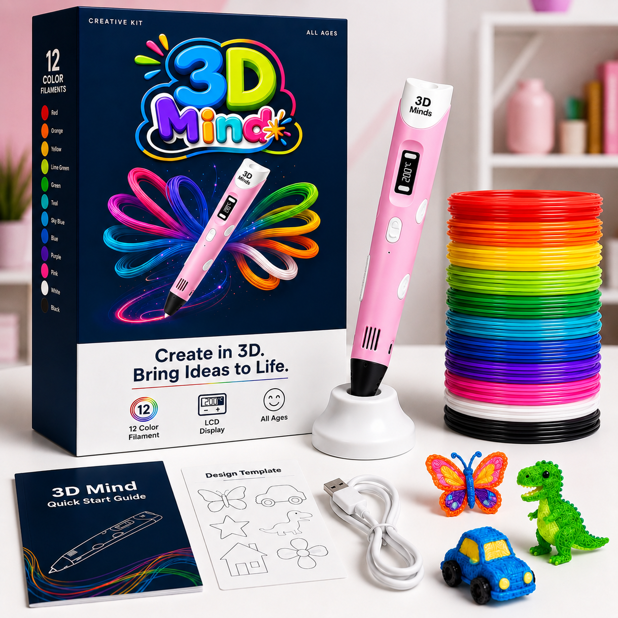 MindSpark™ 3D Printing Pen Set
